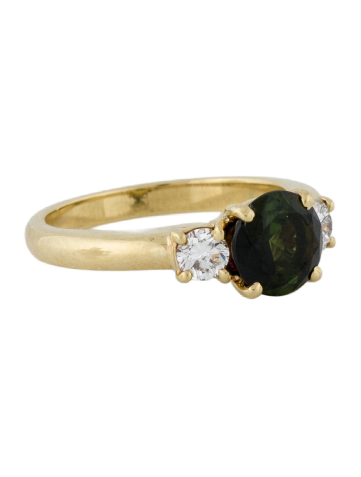 Tiffany & Co. Vintage 18K Tourmaline & Diamond Ring