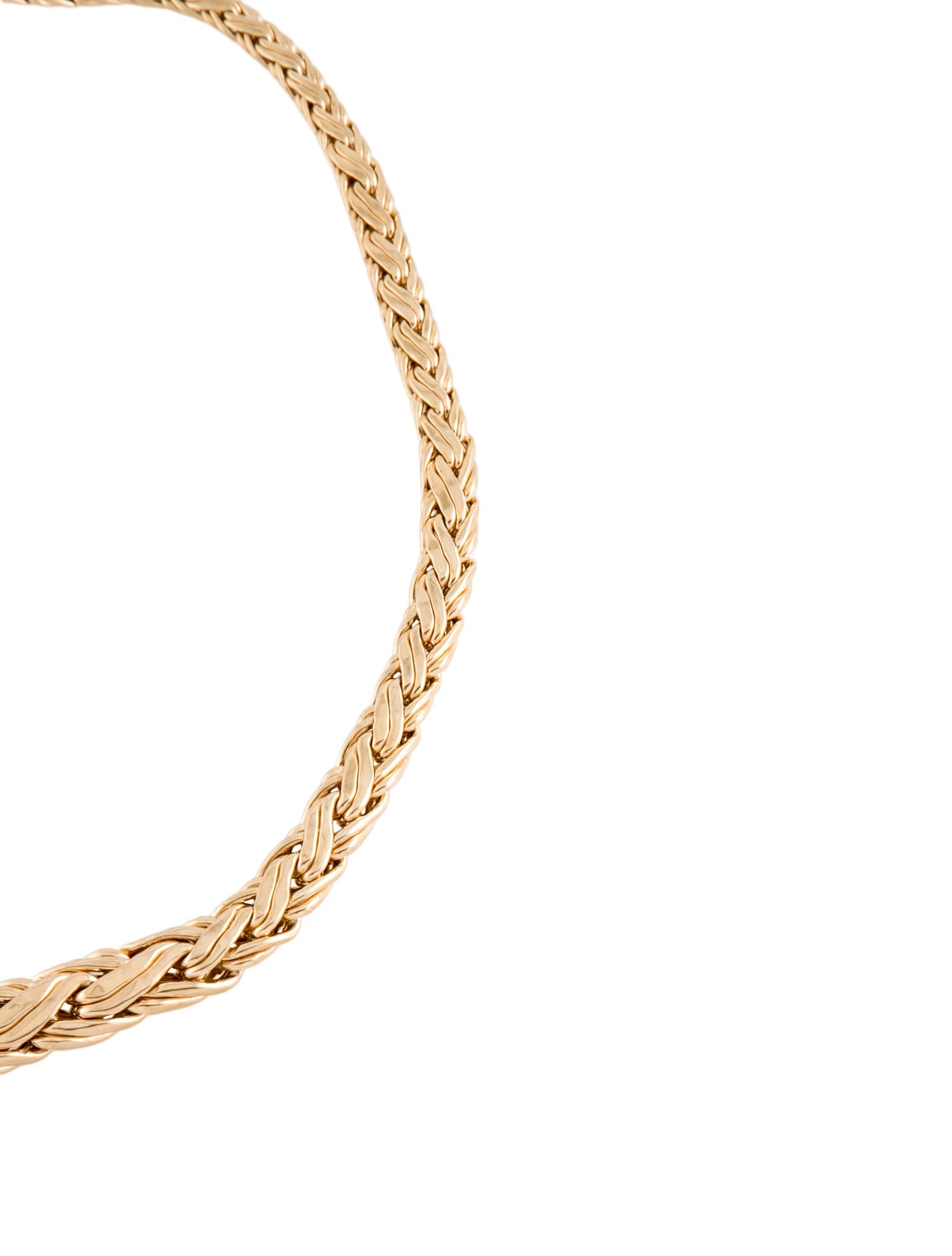 Tiffany & Co. Vintage 14K Graduated Woven Chain Necklace