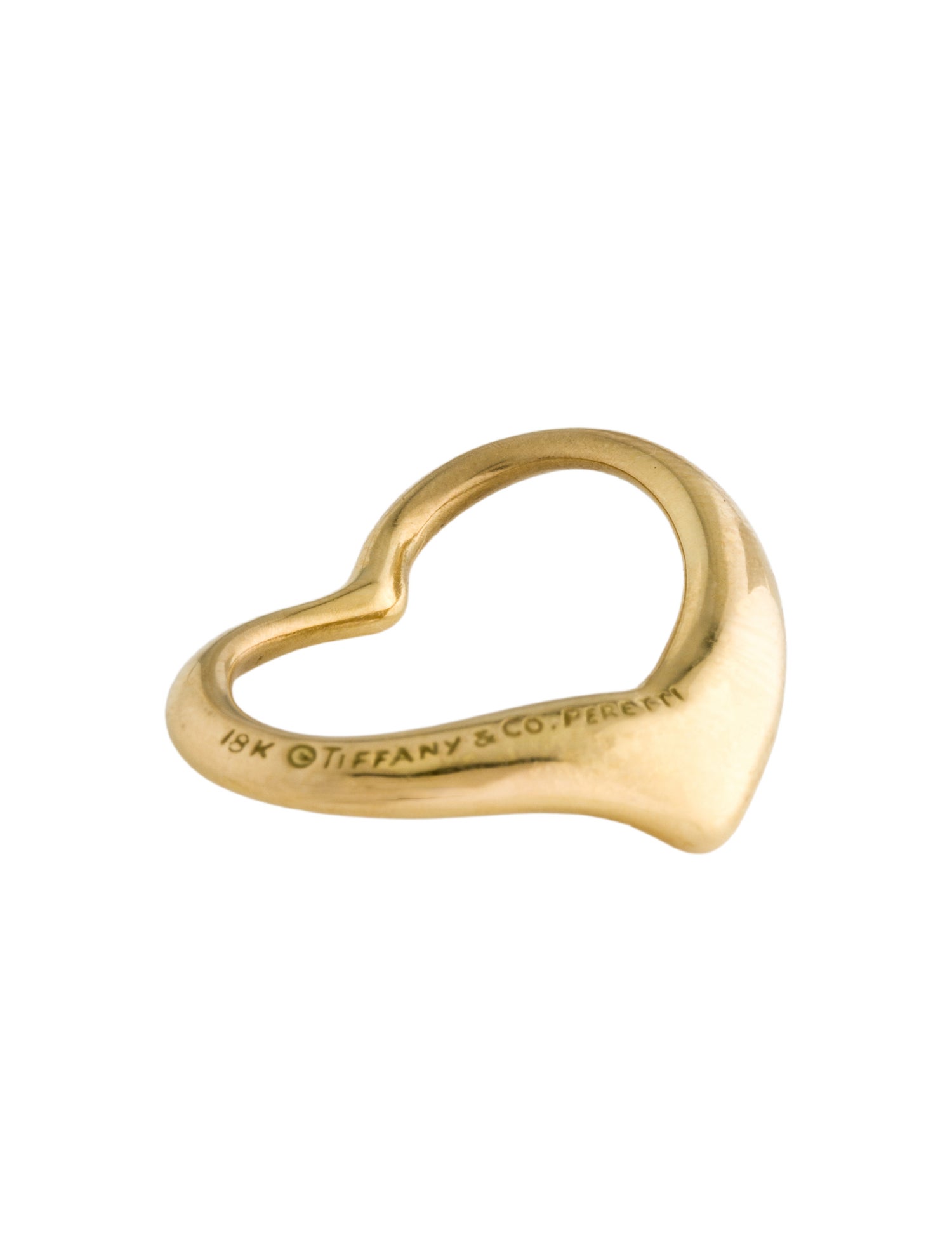 Tiffany & Co. 18K Open Heart Pendant
