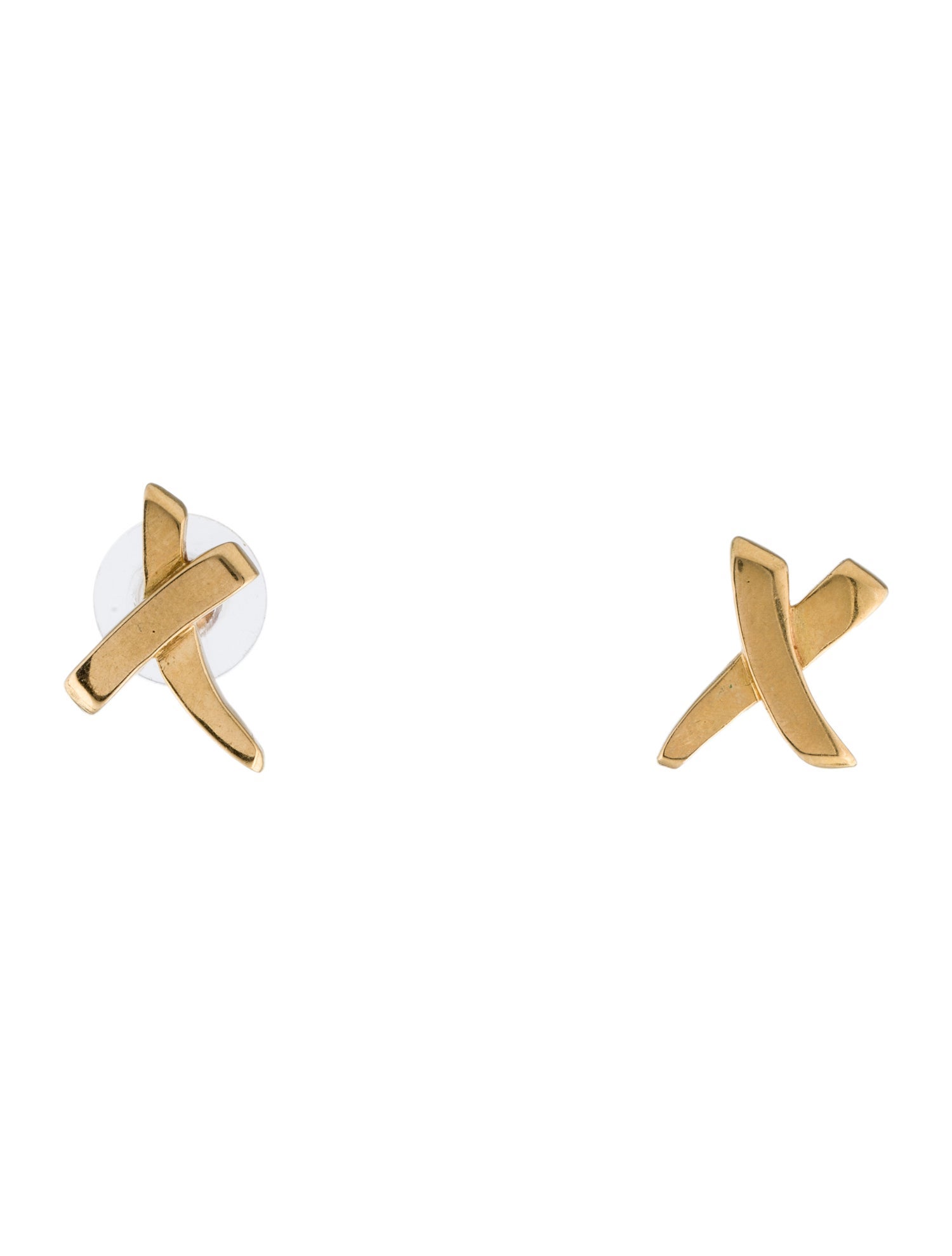 Tiffany & Co. Vintage 18K Graffiti X Stud Earrings