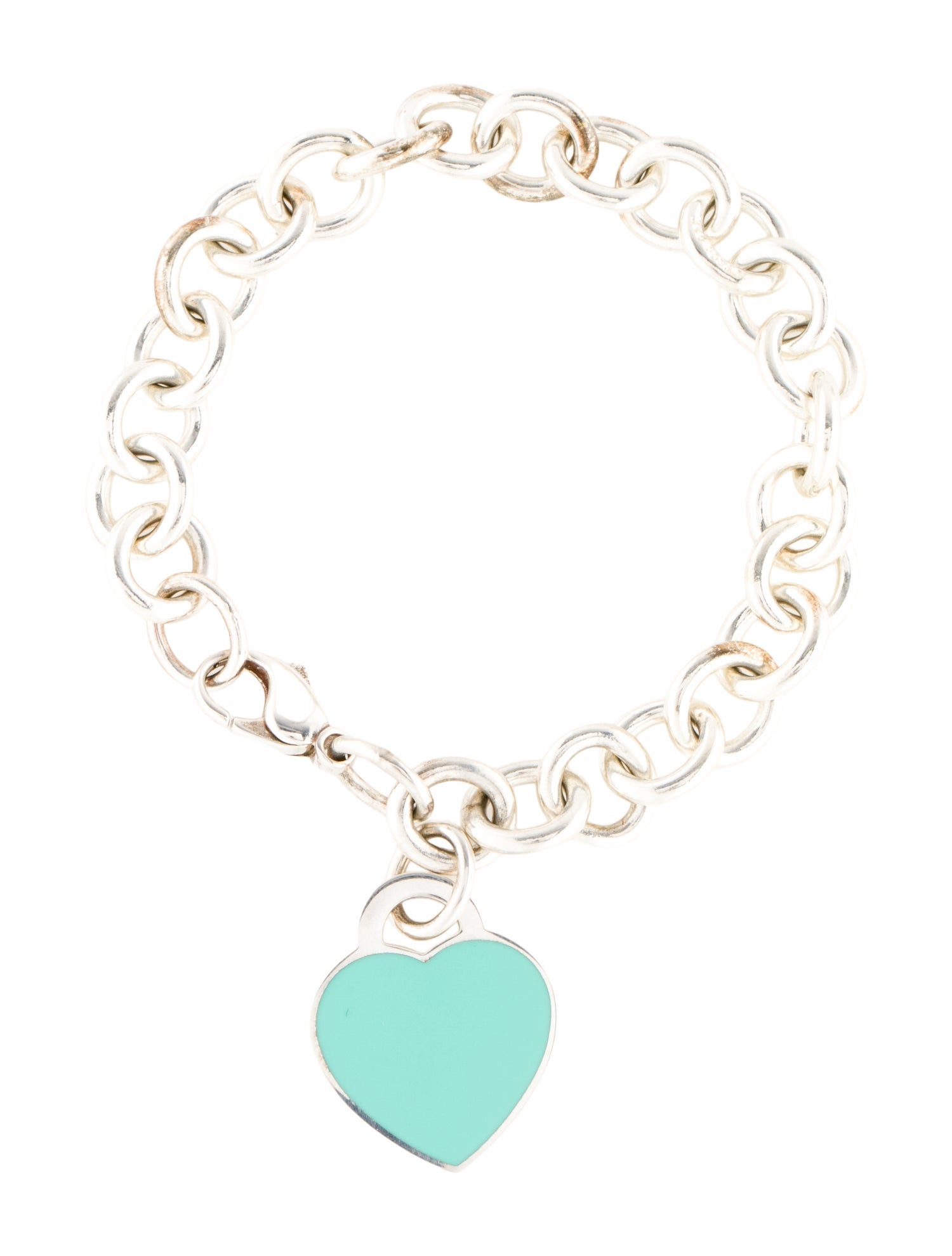 Tiffany & Co. Blue® Enamel Heart Tag Bracelet