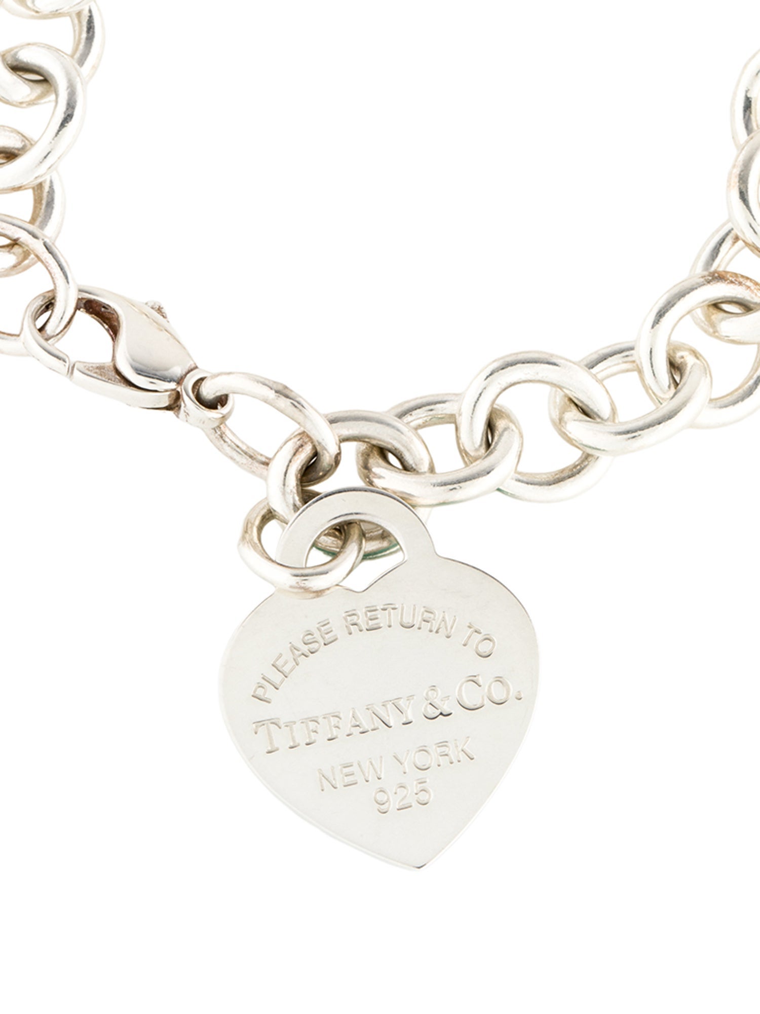 Tiffany & Co. Blue® Enamel Heart Tag Bracelet