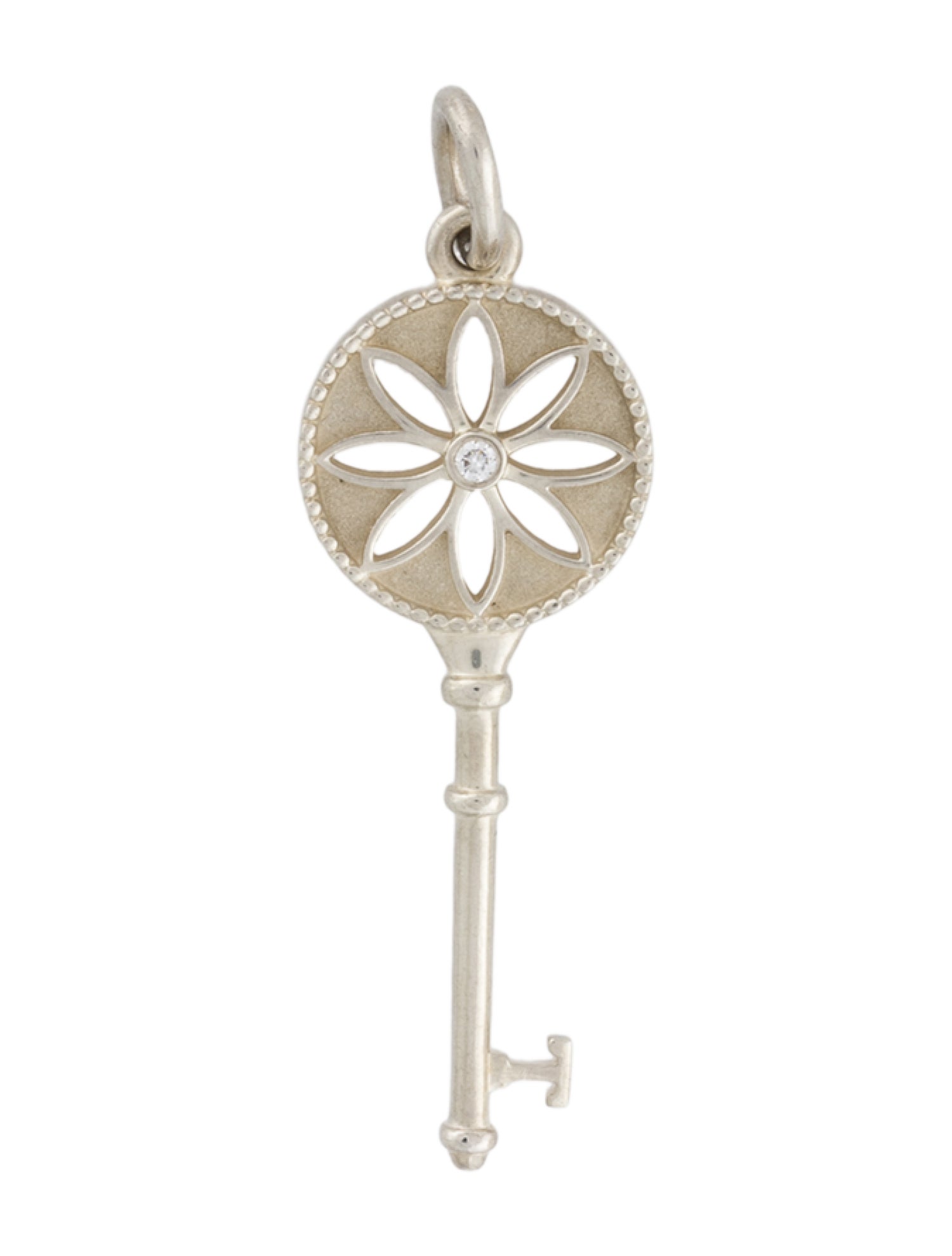 Tiffany & Co. Diamond Daisy Key Pendant