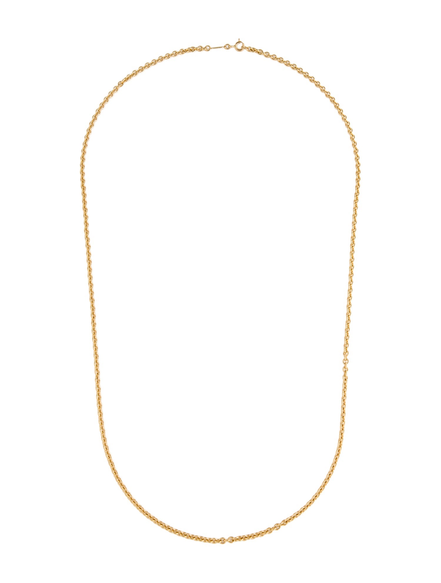 Tiffany & Co. 18K Circle Link Chain Necklace