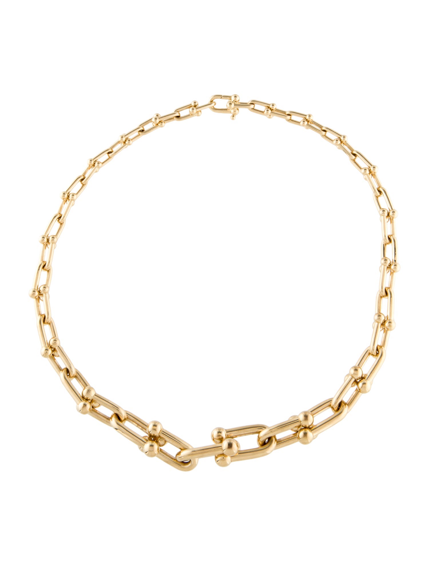 Tiffany & Co. 18K Graduated Link Necklace