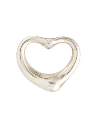 Tiffany & Co. Diamond Open Heart Pendant