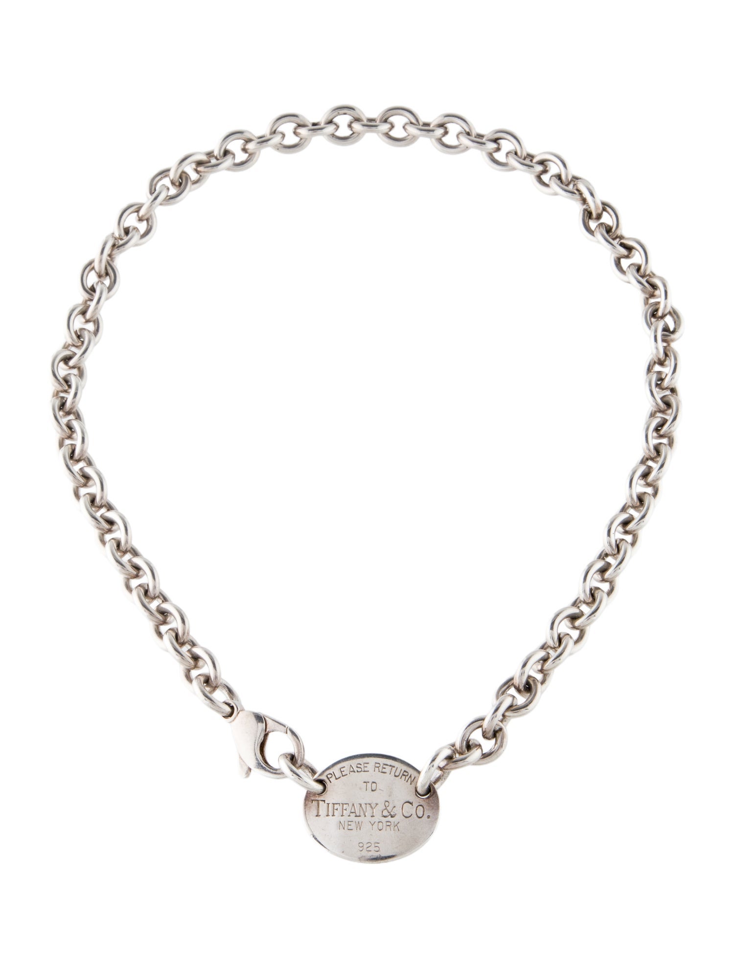 Tiffany & Co. Oval Tag Choker