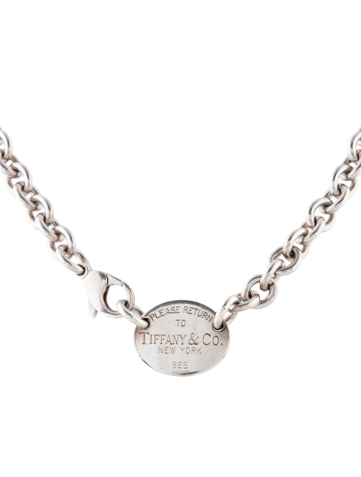 Tiffany & Co. Oval Tag Choker