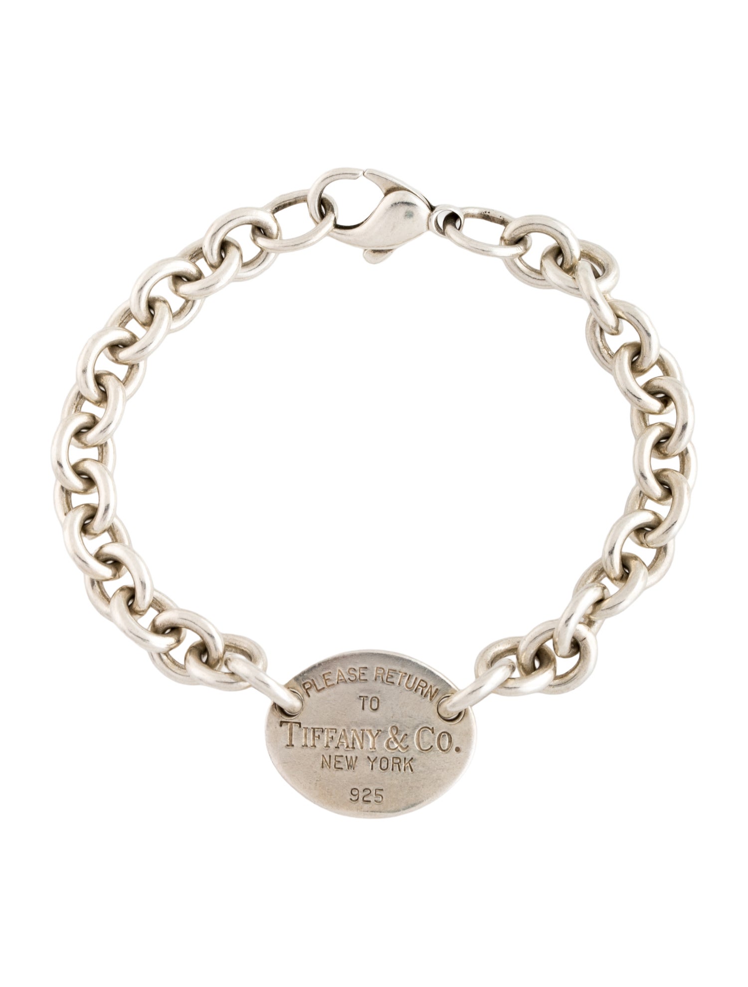 Tiffany & Co. Oval Tag Link Bracelet