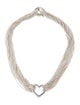 Tiffany & Co. Heart Multi Strand Toggle Necklace