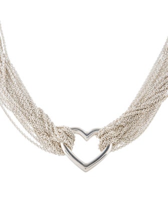 Tiffany & Co. Heart Multi Strand Toggle Necklace