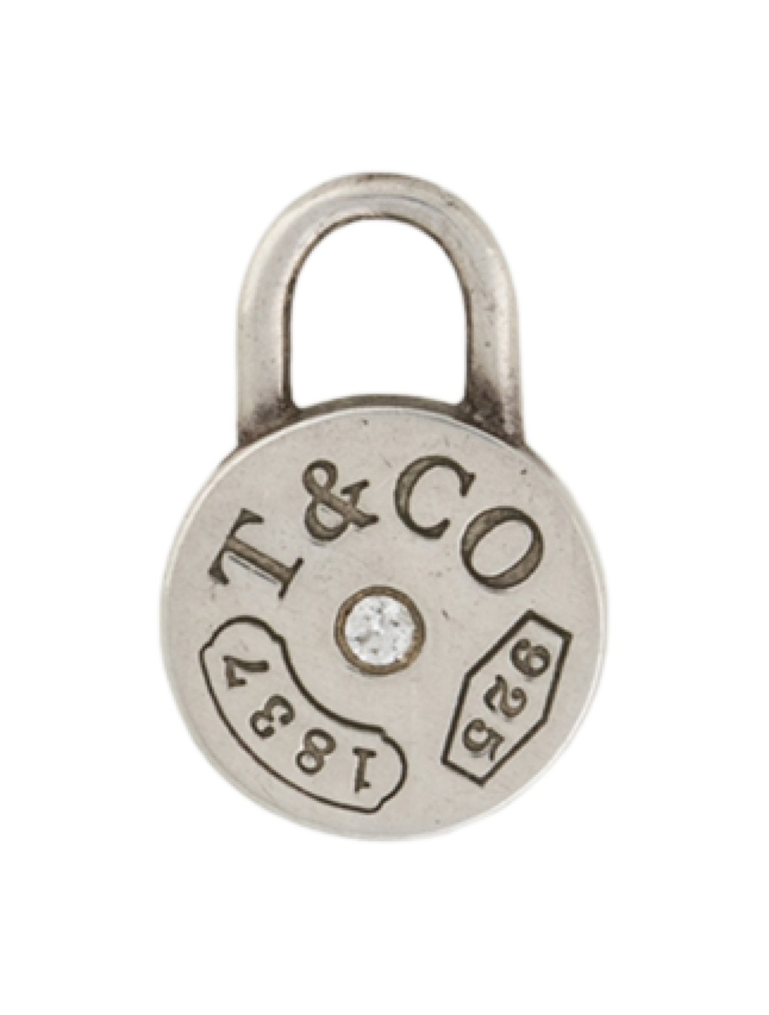 Tiffany & Co. Diamond 1837 Lock Charm