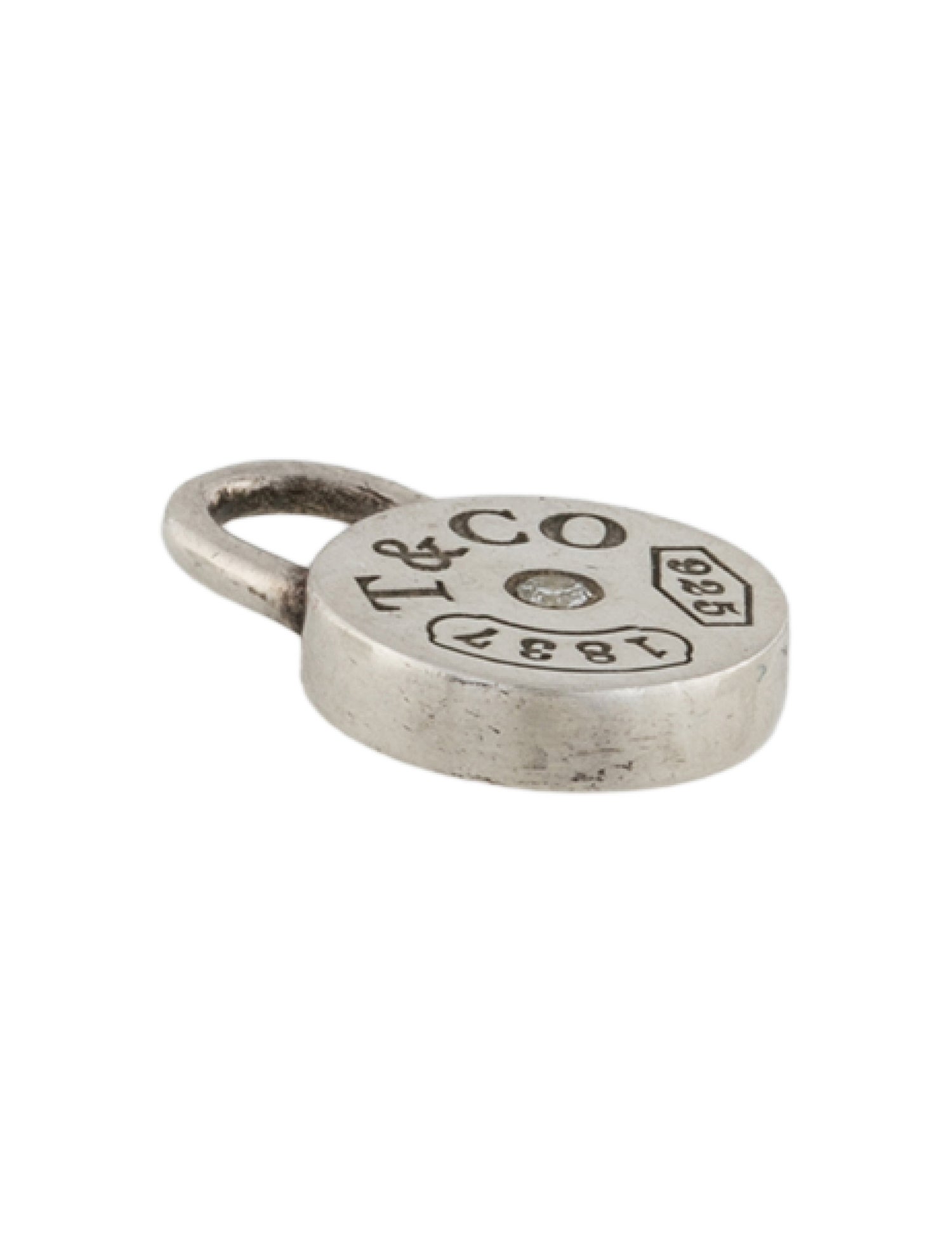 Tiffany & Co. Diamond 1837 Lock Charm