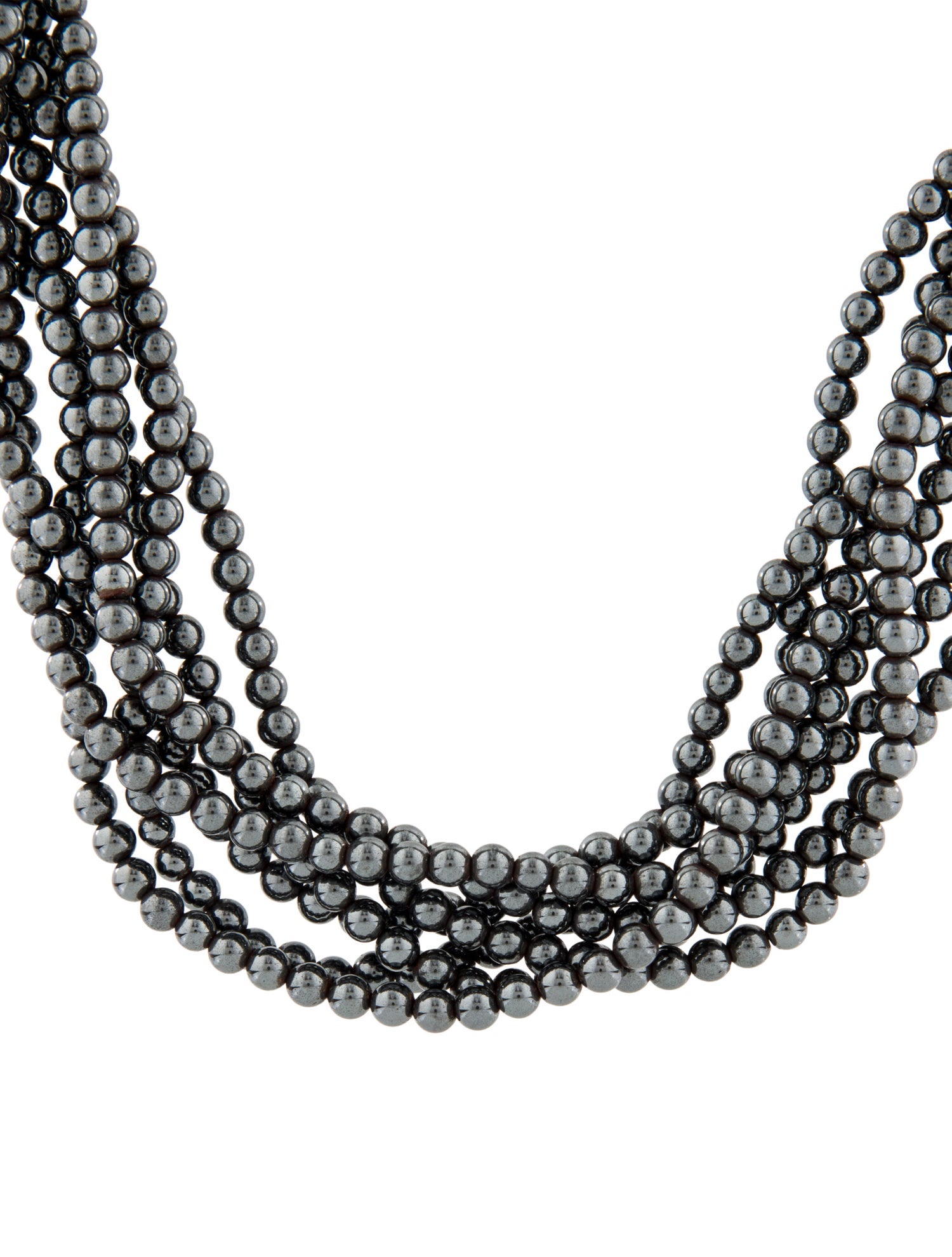 Tiffany & Co. Hematine Torsade Multistrand Necklace