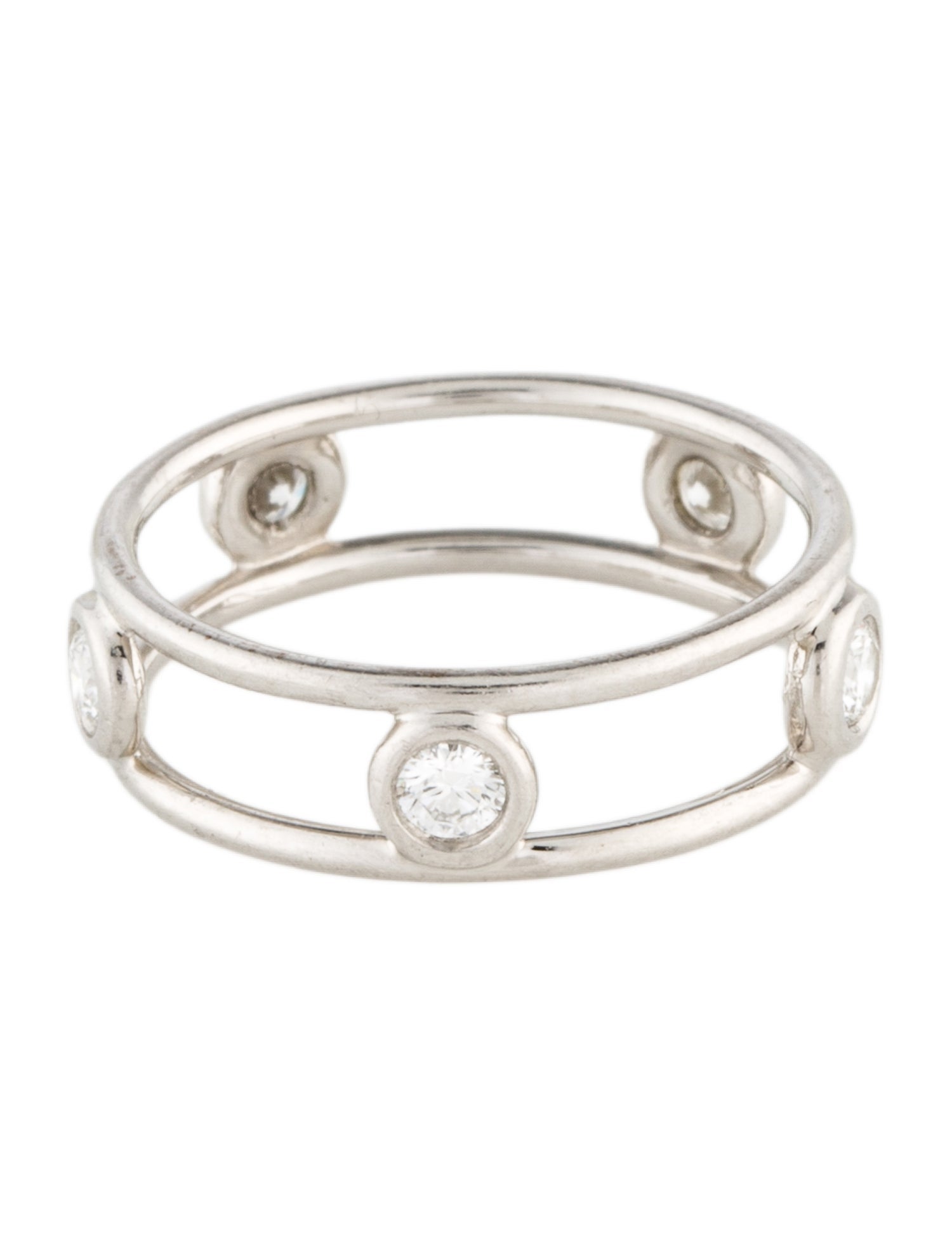 Tiffany & Co. Platinum Diamonds By The Yard Band