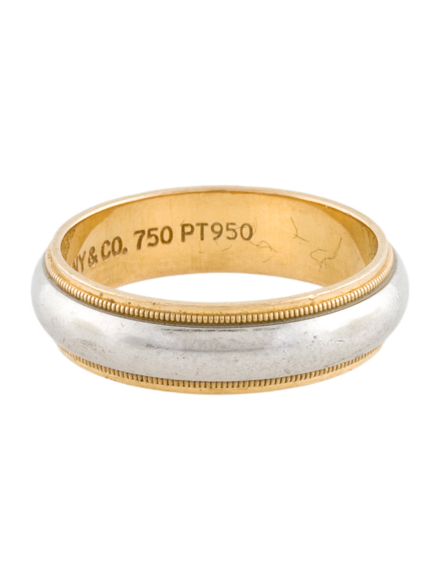 Tiffany & Co. Two-Tone Together Milgrain Band
