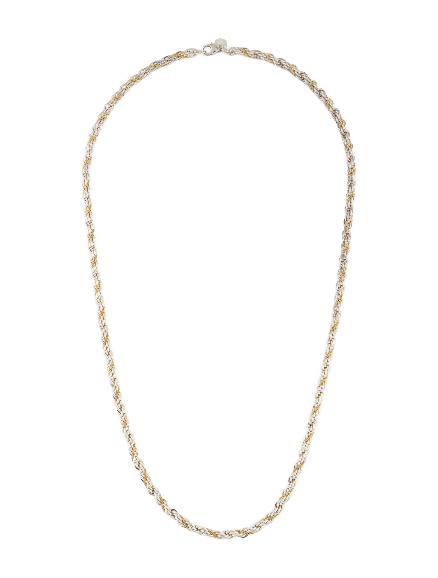 Tiffany & Co. Vintage Two-Tone Rope Chain Necklace