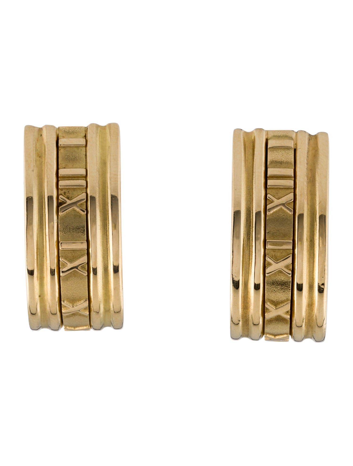 Tiffany & Co. Vintage 18K Atlas Convertible Earclips