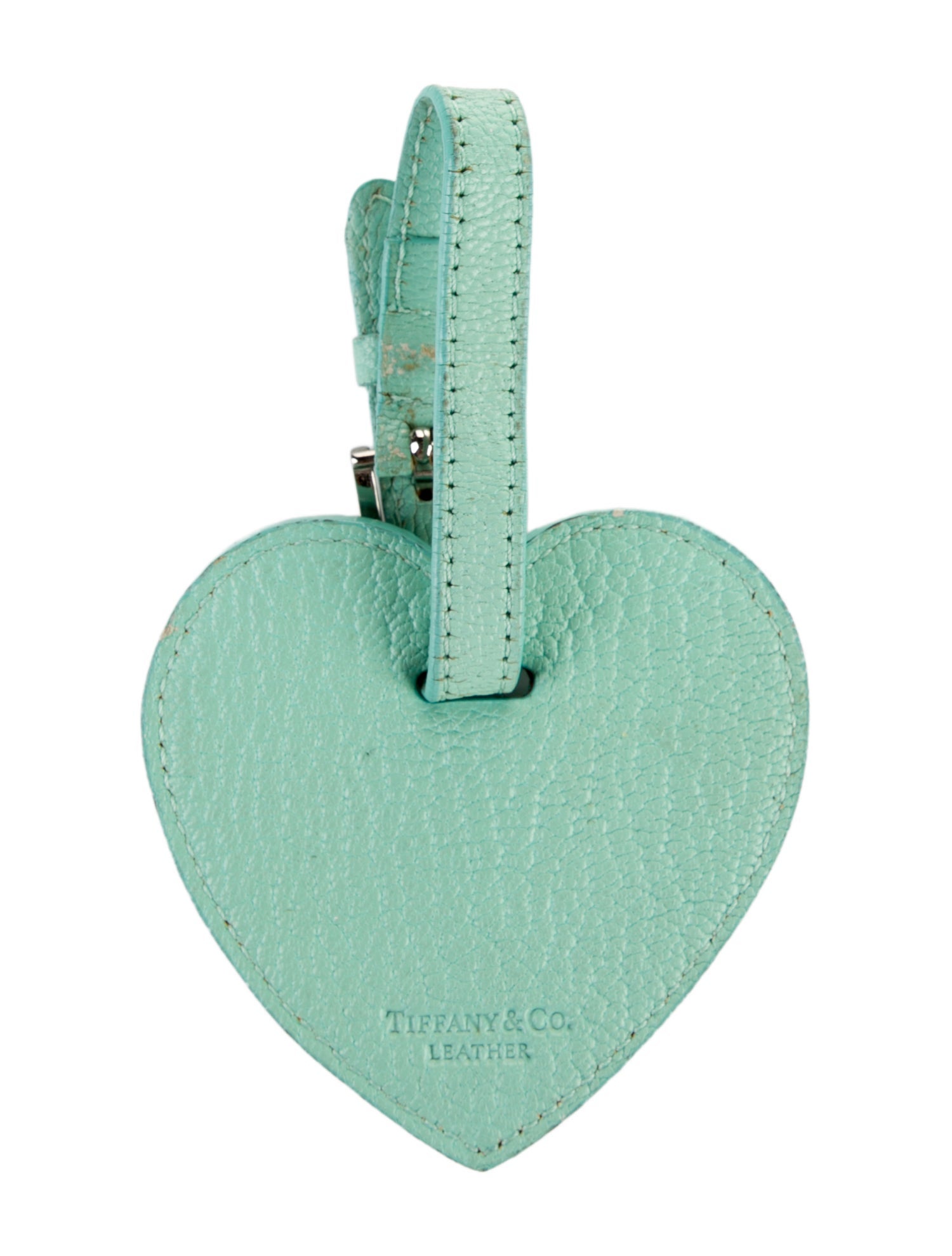 Tiffany & Co. Leather Heart Luggage Tag