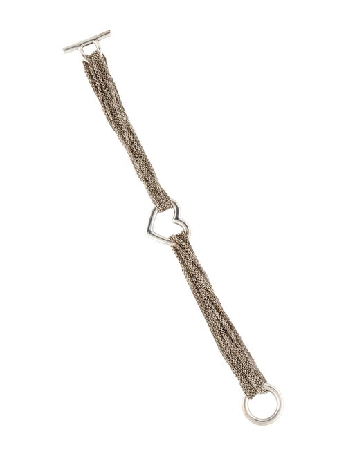 Tiffany & Co. Open Heart Mesh Toggle Bracelet
