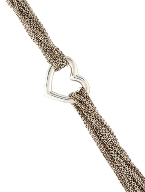 Tiffany & Co. Open Heart Mesh Toggle Bracelet