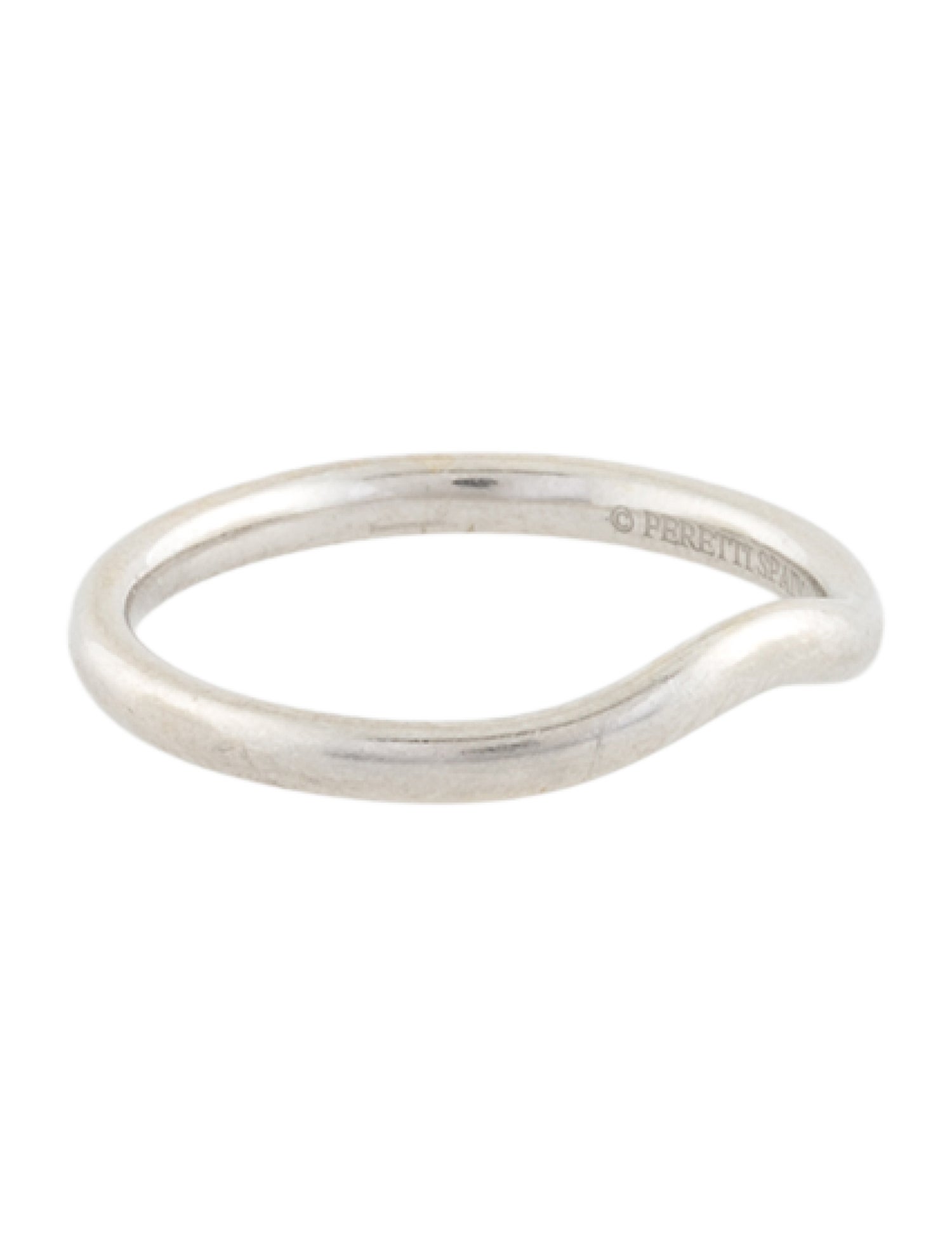 Tiffany & Co. Platinum Elsa Peretti® Wedding Band Ring