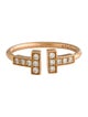 Tiffany & Co. 18K Diamond T Wire Ring
