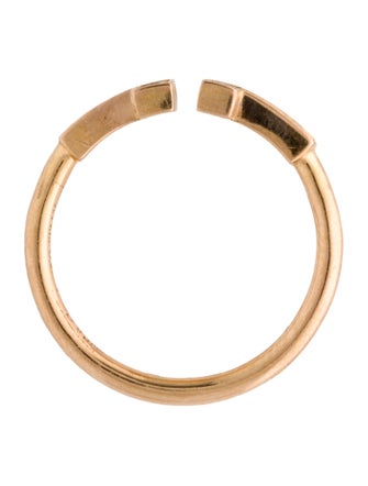 Tiffany & Co. 18K Diamond T Wire Ring