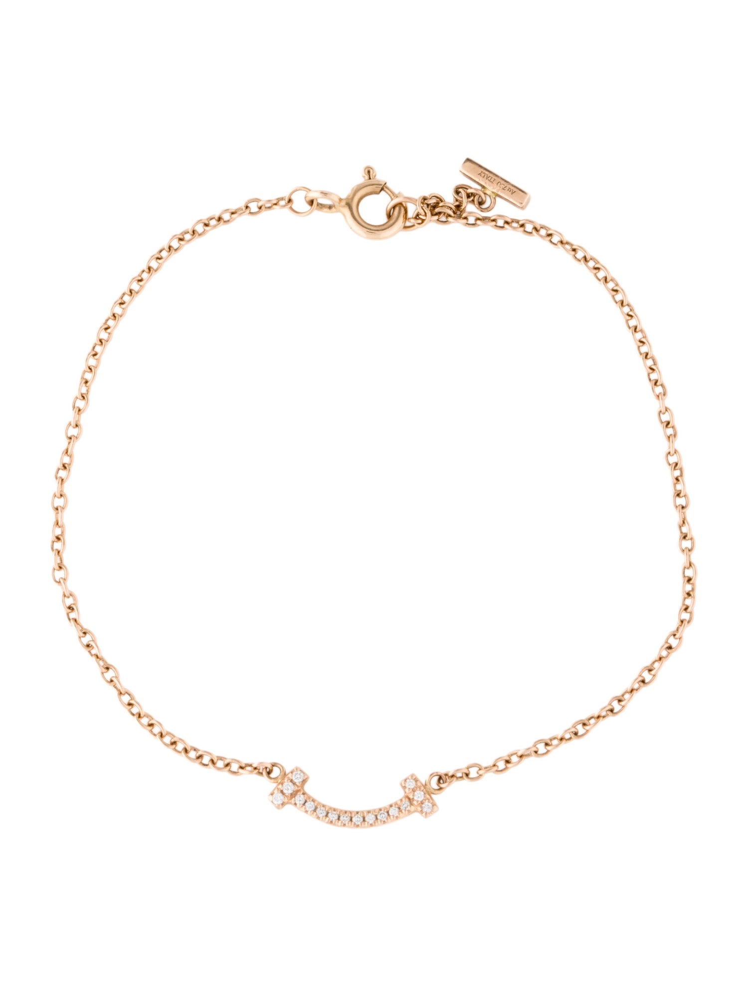 Tiffany & Co. 18K Diamond Smile Bracelet