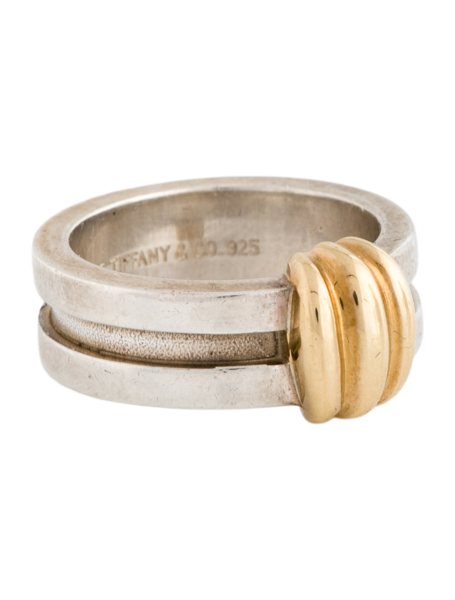 Tiffany & Co. Vintage Two-Tone Atlas Groove Band Ring