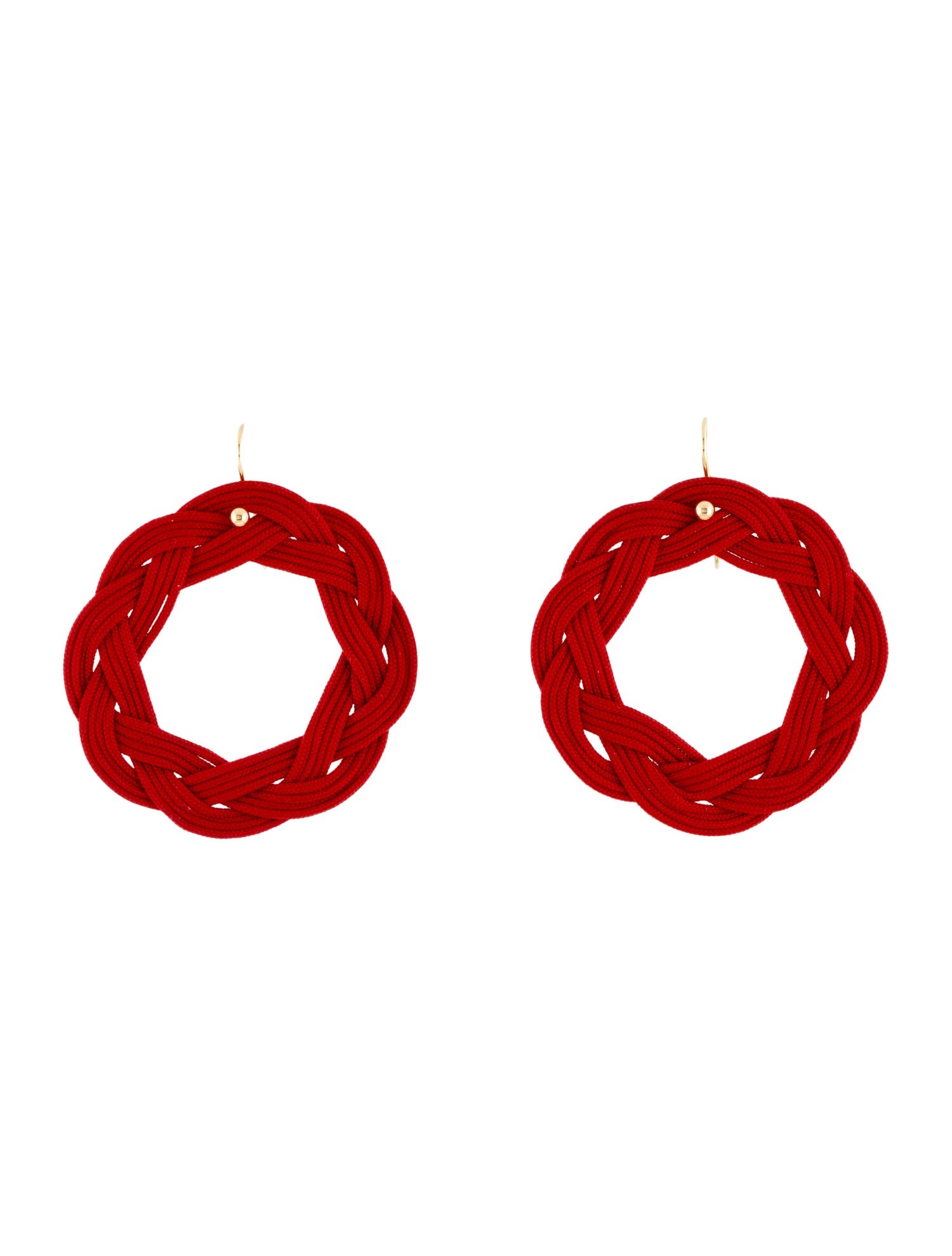 Tiffany & Co. 18K Silk Circle Hook Earrings