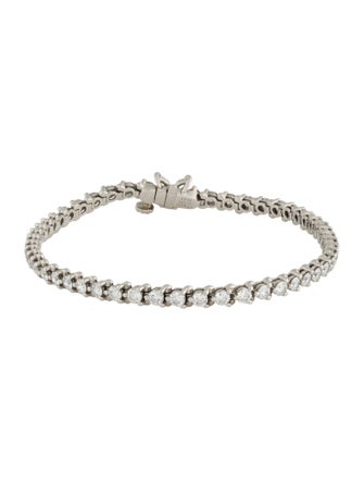 Tiffany & Co. Platinum Diamond Tennis Bracelet