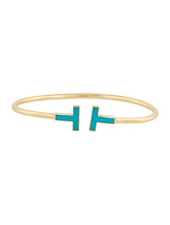Tiffany & Co. 18K Turquoise Wire Bracelet
