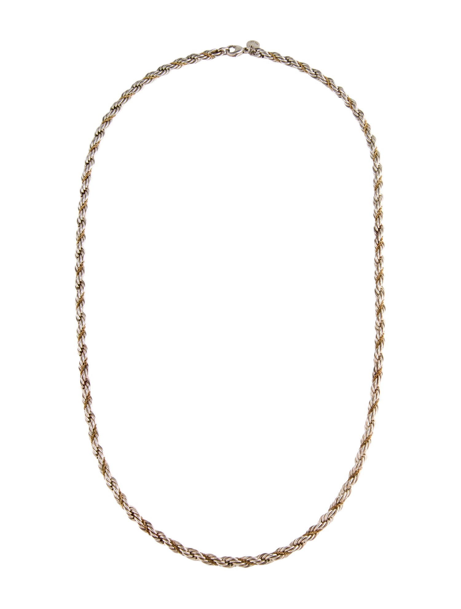 Tiffany & Co. Two-Tone Twisted Rope Chain Necklace