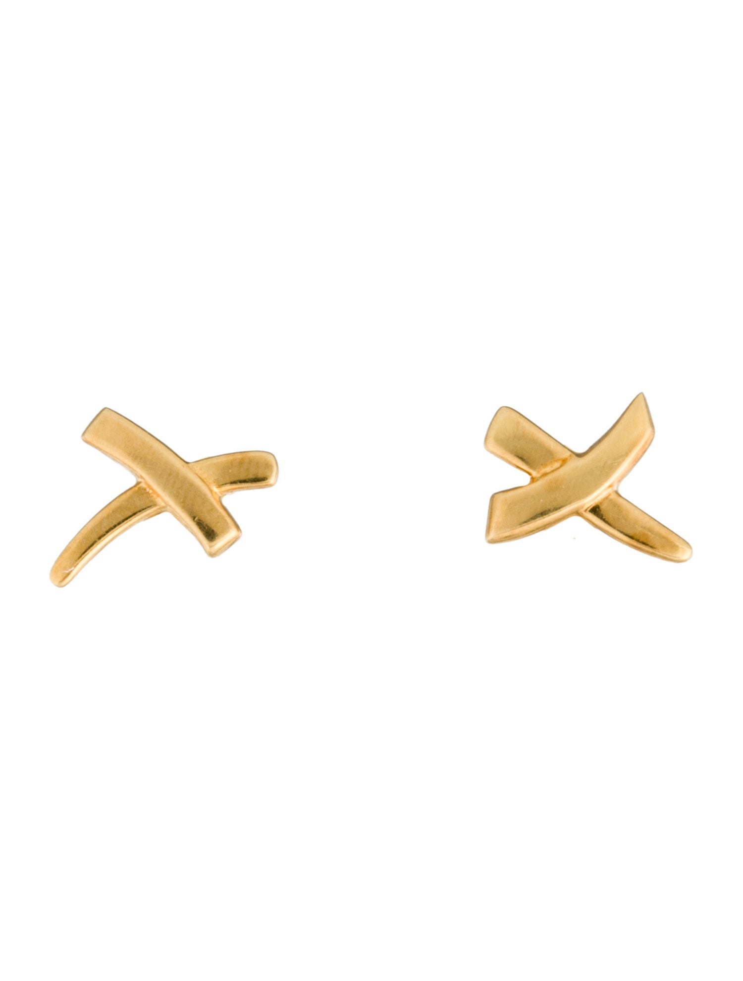Tiffany & Co. 18K Small X Earrings