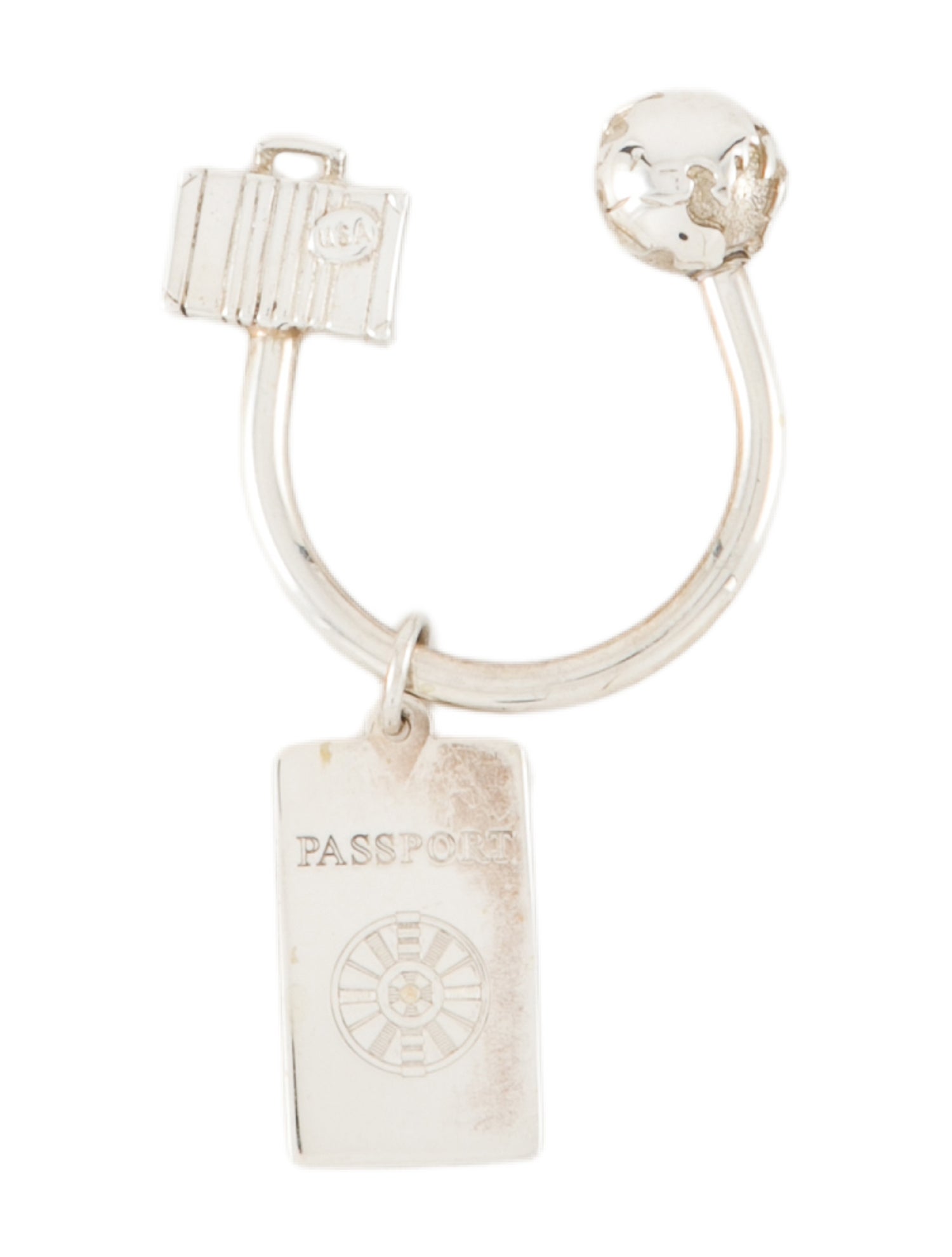 Rick Owens　RICK‘S ロブスタークラスキーチェーン　コットン Rick Owens Metal Lobster Clasp Keychain - Silver Keychains