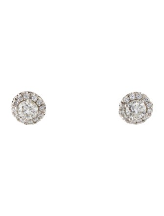 Tiffany & Co. Platinum Diamond Soleste Stud Earrings