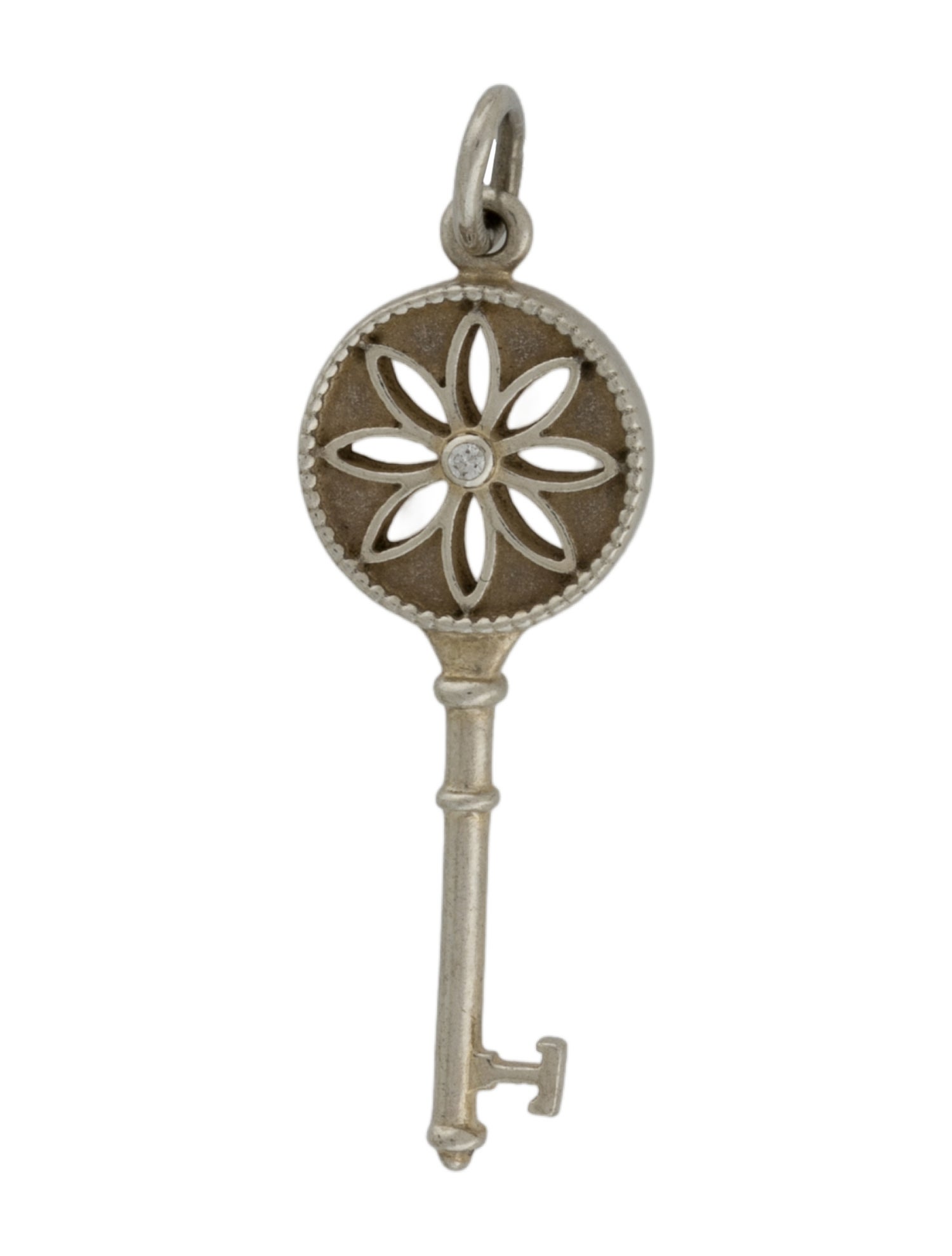 Tiffany & Co. Diamond Daisy Key Pendant