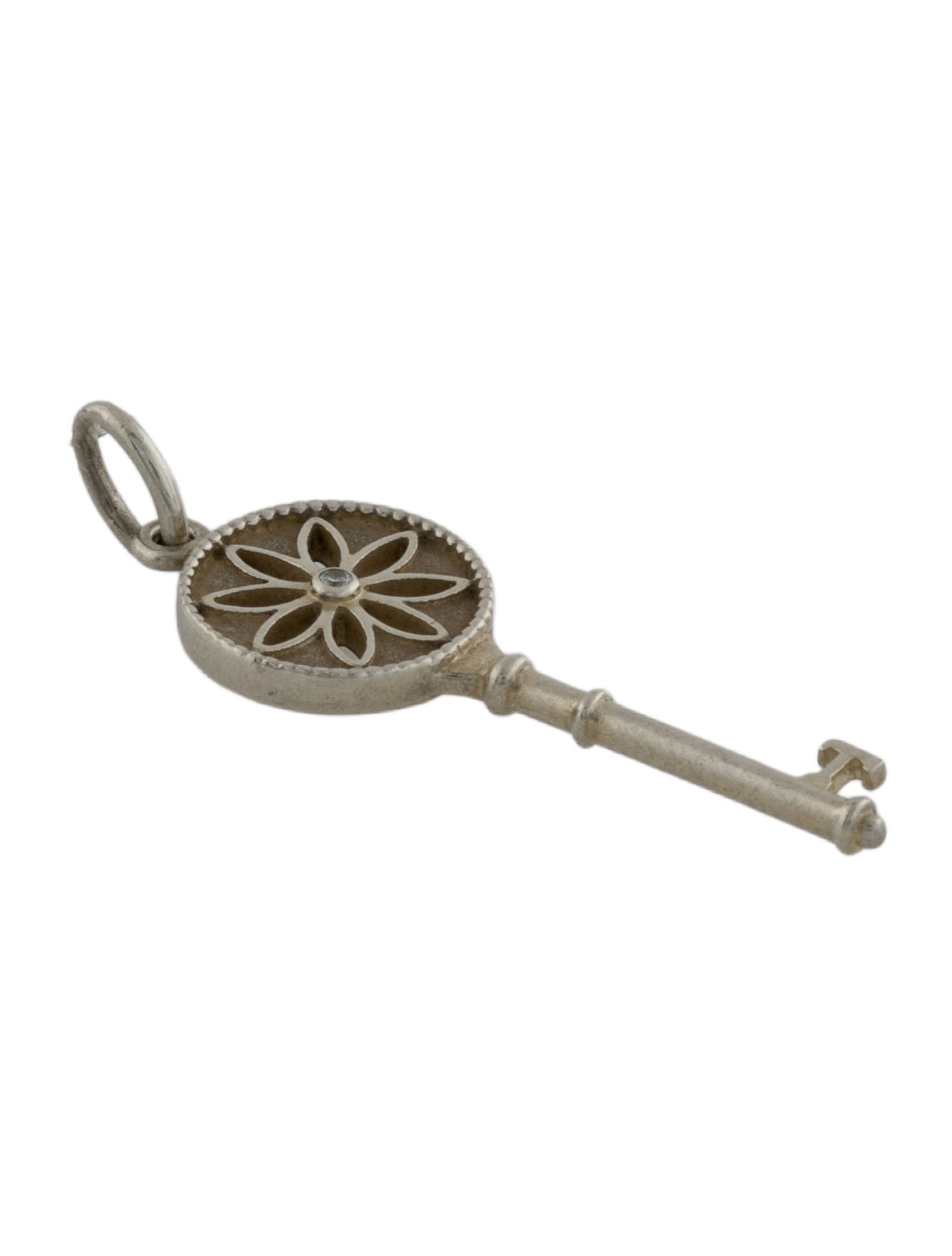 Tiffany & Co. Diamond Daisy Key Pendant