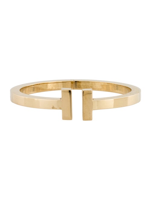 Tiffany & Co. 18K T Square Hinged Cuff Bracelet