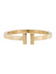 Tiffany & Co. 18K T Square Hinged Cuff Bracelet