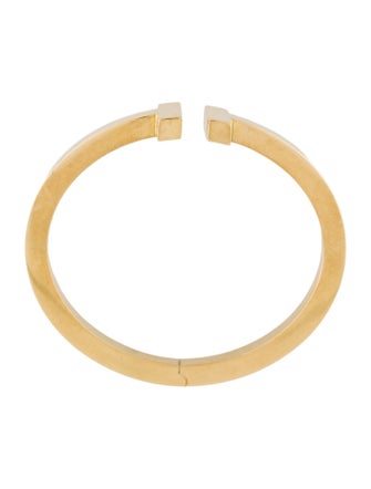 Tiffany & Co. 18K T Square Hinged Cuff Bracelet