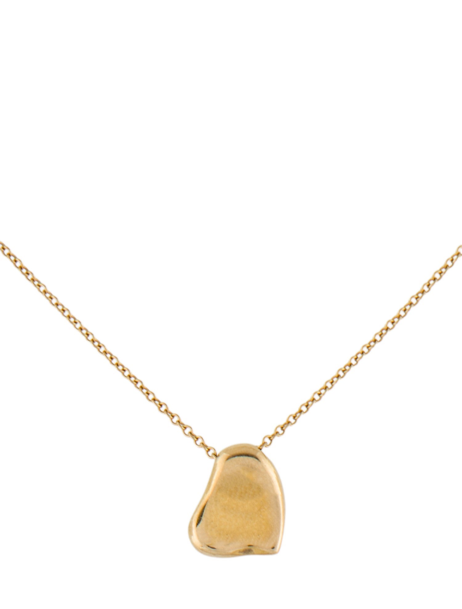 Tiffany & Co. 18K Full Heart Pendant Necklace