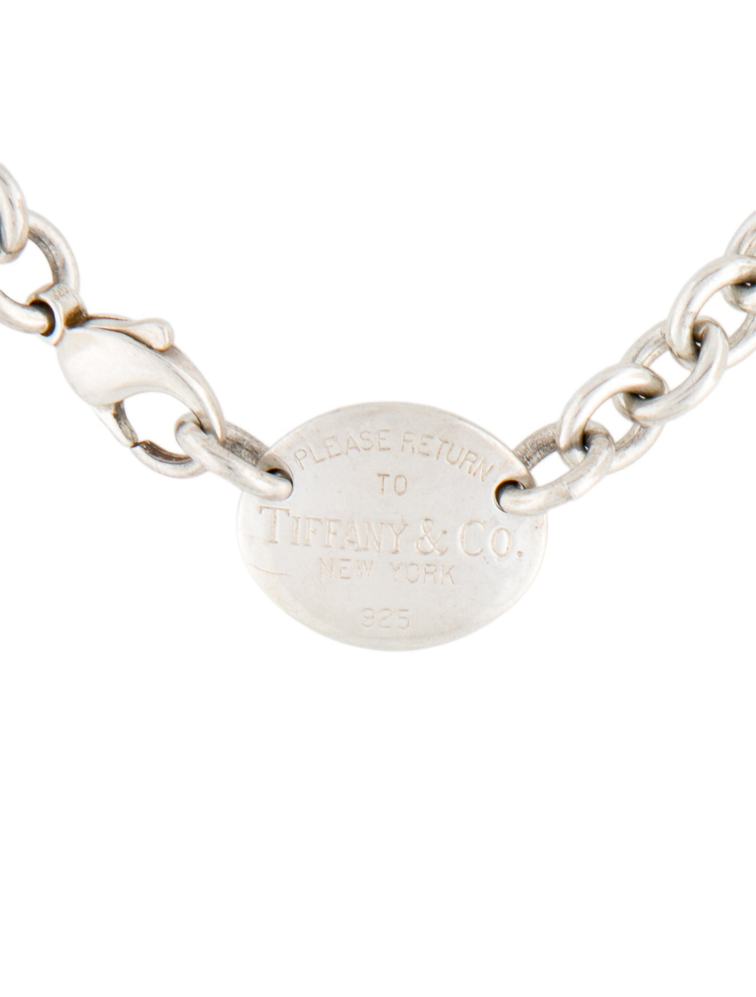 Tiffany & Co. Return to Tiffany Oval Tag Necklace