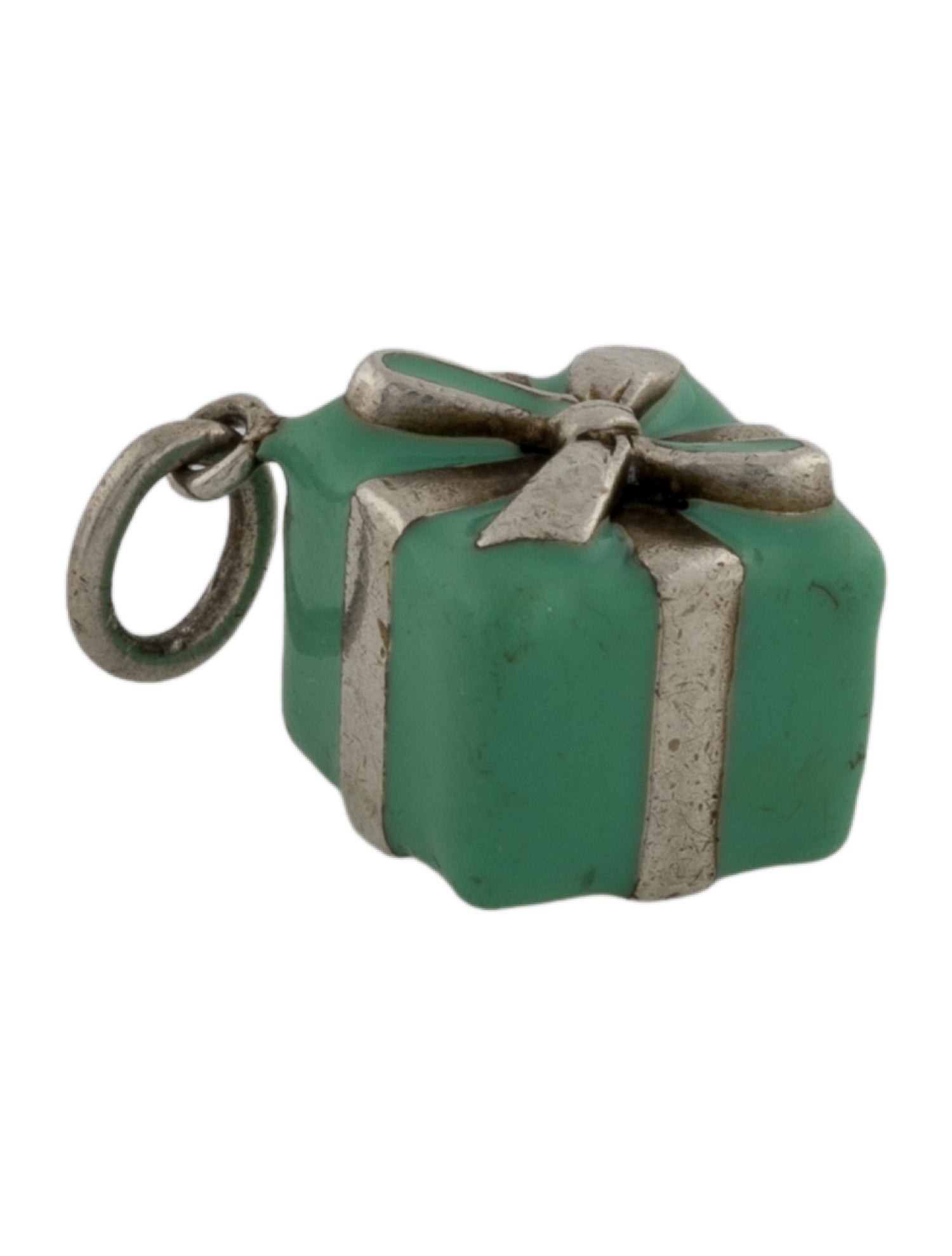 Tiffany & Co. Enamel Gift Box Charm