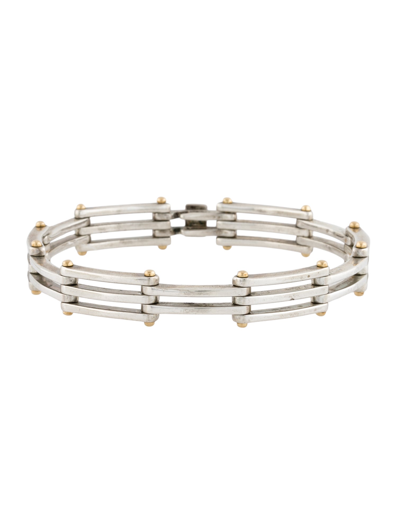 Tiffany & Co. Vintage Two-Tone Gate Link Bracelet