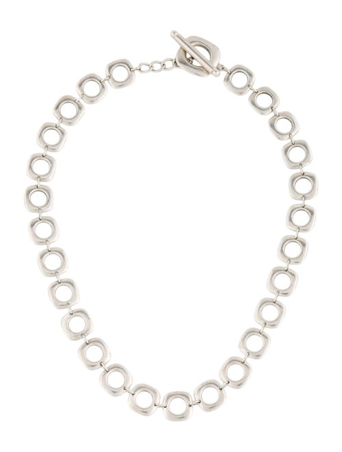 Tiffany & Co. Square Cushion Link Toggle Necklace