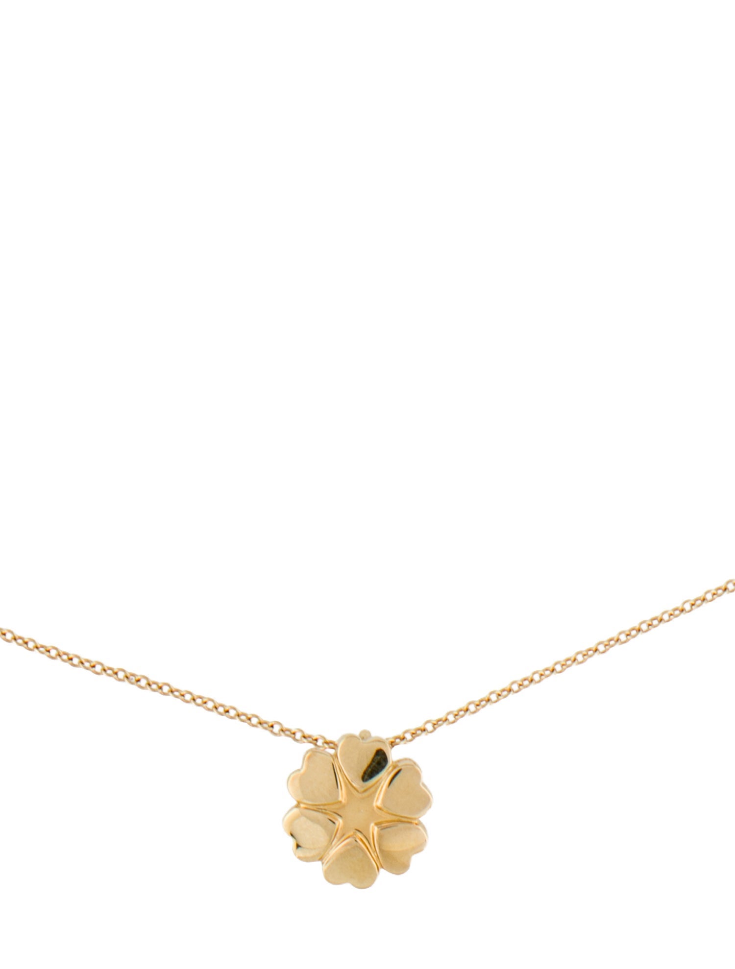 Tiffany & Co. 18K Crown Of Hearts Pendant Necklace