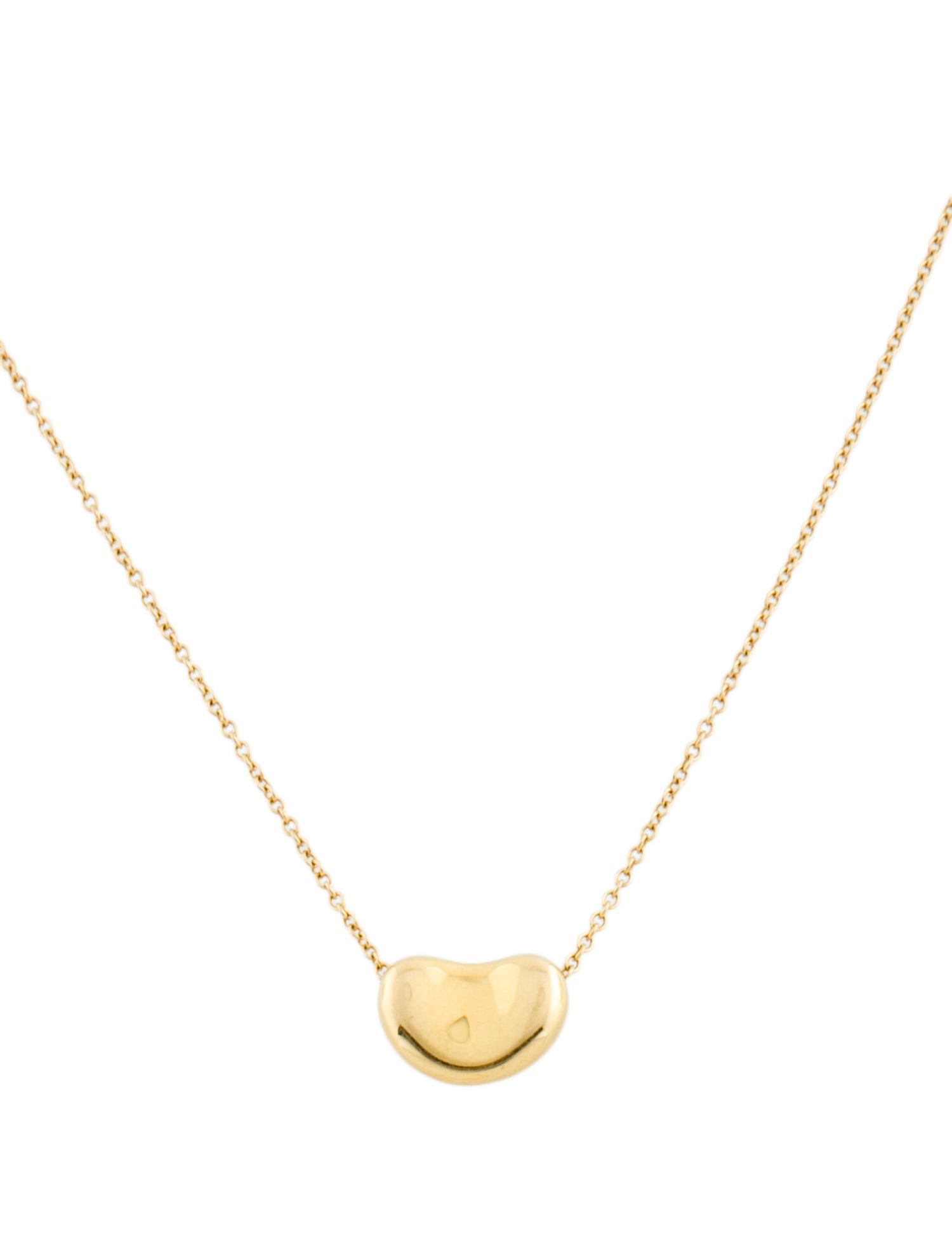 Tiffany & Co. 18K Bean® Design Pendant Necklace