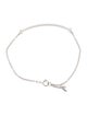 Tiffany & Co. 18K Diamond T Smile Bracelet